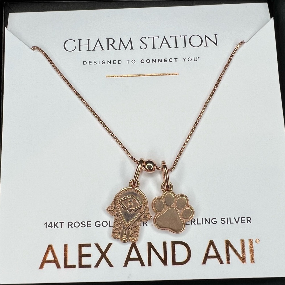 Alex and Ani Rose Gold Necklace NWT